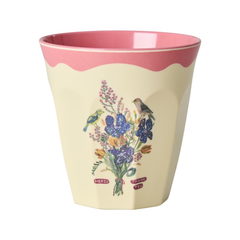 rice & Nathalie Lete Melamine cup*250ml/NeonPK